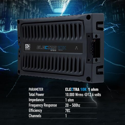 BANDA Audioparts ELEC10K.1OHM Electra Bass Amp 10K - 1 Ohm مضخم رقمي 10000 واط Rms 1-قناة كاملة النطاق in Kuwait