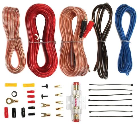BOSS Audio Systems R1004 Riot 400W 4-Channel Class A/B 2 Ohm Stable Full Range Car Audio High Power Amplifier with 8 Gauge Amp Installation Wiring Kit in Saudi Arabia