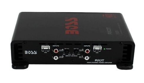 BOSS Audio Systems R1004 Riot 400W 4-Channel Class A/B 2 Ohm Stable Full Range Car Audio High Power Amplifier with 8 Gauge Amp Installation Wiring Kit in Saudi Arabia