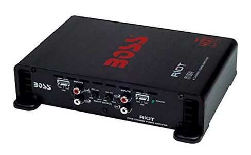 BOSS Audio Systems R1004 Riot 400W 4-Channel Class A/B 2 Ohm Stable Full Range Car Audio High Power Amplifier with 8 Gauge Amp Installation Wiring Kit in Saudi Arabia