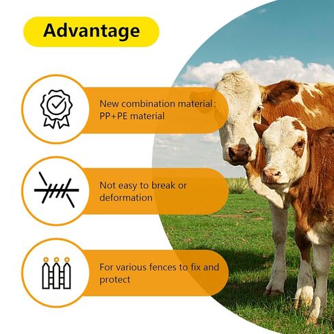 110 قطعة من عوازل السياج الكهربائية السوداء المطورة، قطعة واحدة من أداة مقبس العازل المجانية، وقفازات واحدة، عوازل حلقية لسياج حيوانات المزرعة (ملحقات نظام الشبكة لتربية الحيوانات الإلكترونية) in Kuwait
