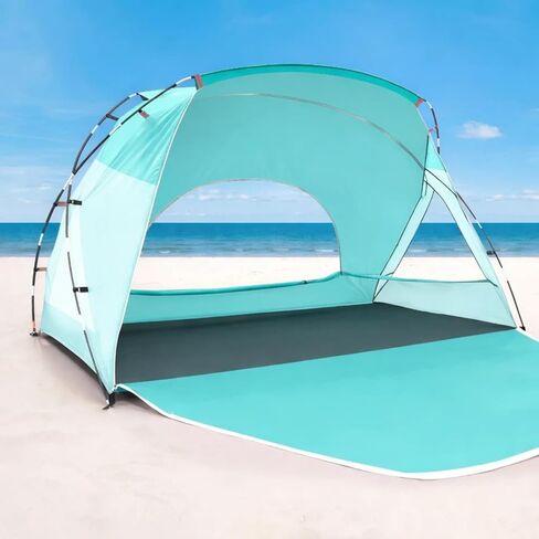 Mini Beach Tent for 1-2 People, Baby Tent with UPF 50+ UV Protection, Portable Sun Shelter with Carrying Bag, Lightweight & Easy Setup, Perfect for Baby and Family Beach Days in Saudi Arabia
