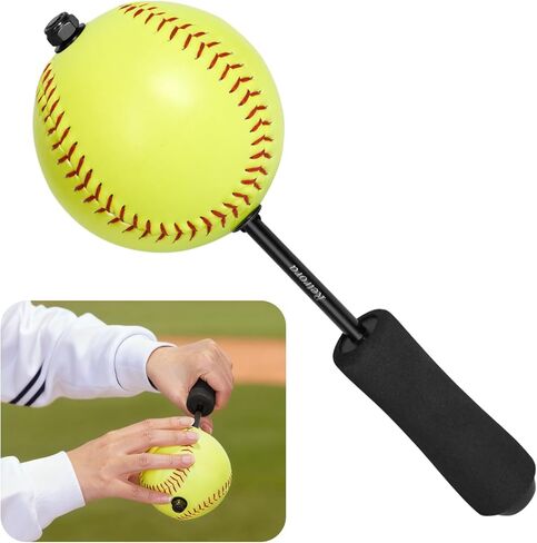 Softball Pitching Tools - 12 Inch Finger Strength & Spin Control Practice Softball Pitching Trainer, Portable Training Aid for Fastpitch & Slowpitch Players in Kuwait