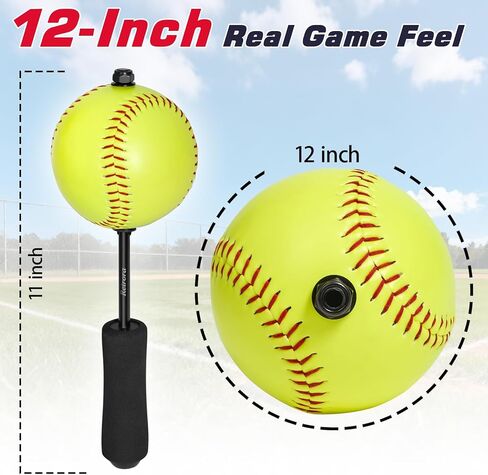 Softball Pitching Tools - 12 Inch Finger Strength & Spin Control Practice Softball Pitching Trainer, Portable Training Aid for Fastpitch & Slowpitch Players in Kuwait