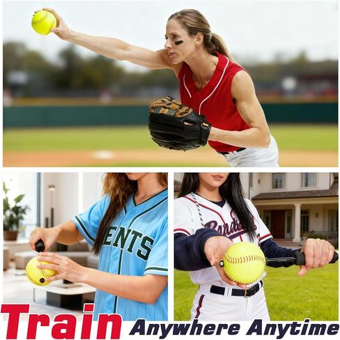 Softball Pitching Tools - 12 Inch Finger Strength & Spin Control Practice Softball Pitching Trainer, Portable Training Aid for Fastpitch & Slowpitch Players in Kuwait