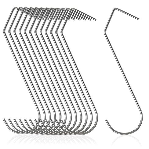 Shimeyao 50 Pcs 6 Inch Powder Coating S-v Hooks Large S-v Hooks for Hanging, Vinyl Coated Heavy Duty Hanger for Hanging Jeans Plants Jewelry Pot Pan Cups Towels in Saudi Arabia