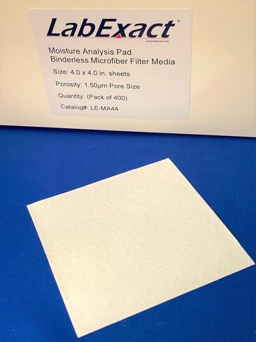 وسادات تحليل الرطوبة، ألياف زجاجية دقيقة مقاس 4 × 4 بوصة، LabExact in Kuwait