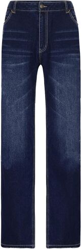 Women's Low Waisted Baggy Jeans Classic Stretch Ripped Flare Fitted Denim Pants Casual Y2K Streetwear Trousers in Saudi Arabia