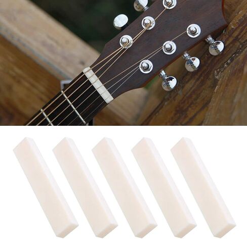 العظام الجوز السرج الفراغات غير مشقوق الغيتار الصوتية لتقوم بها بنفسك استبدال أجزاء 5 قطعة in Kuwait