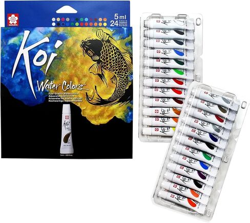 SAKURA Koi Watercolor Sets - Fine Quality Watercolor Paint Set - 12 Colors - 5 ml Tubes in Kuwait