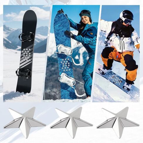 20Pcs Snowboard Stomp Pads, Pyramid Studs Snowboard Grip Stomps Pad, Anti-Slip Ski Snowboards Stomp Pad Mat, Provides Extra Grip for Snowboarding, fit for Beginner/Pro Riders(SIZE:Pentagonal style) in Kuwait