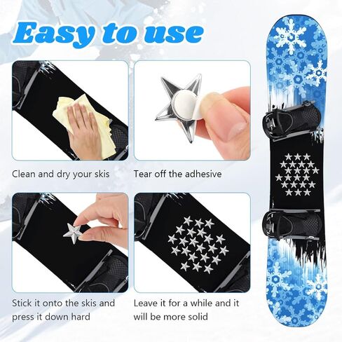 20Pcs Snowboard Stomp Pads, Pyramid Studs Snowboard Grip Stomps Pad, Anti-Slip Ski Snowboards Stomp Pad Mat, Provides Extra Grip for Snowboarding, fit for Beginner/Pro Riders(SIZE:Pentagonal style) in Kuwait