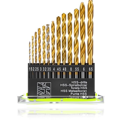 Metric Carbidet Drill bits Set 1.5mm-6.5mm 13Pcs High Speed Drill Straight Shank Mechanical Hand Drills for Stainless Steel,Hard Metal, Cast Iron, Copper, Woo in Saudi Arabia