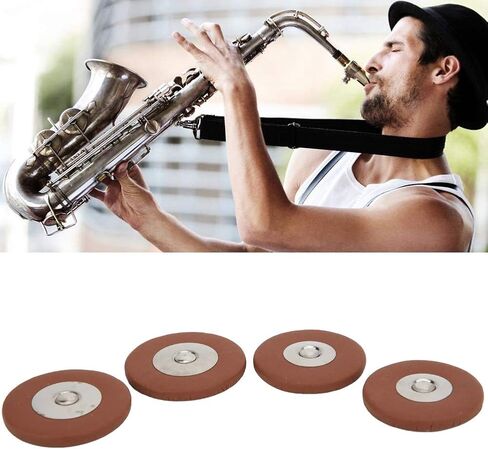 Sax Leather Pads 28pcs Replacement Set Soprano Saxophone Accessory Sheepskin Material in Kuwait