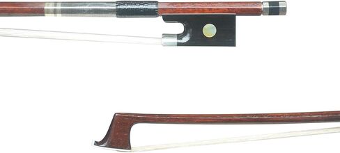 قوس الكمان الخشبي من بيرنامبوكو، مقاس 4/4، شكل مثمن من النيكل الفضي العتيق الداكن 60-62 جرام مثالي لعازفي الكمان المتقدمين أو المحترفين in Kuwait