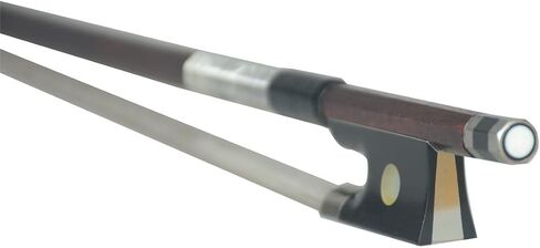 قوس الكمان الخشبي من بيرنامبوكو، مقاس 4/4، شكل مثمن من النيكل الفضي العتيق الداكن 60-62 جرام مثالي لعازفي الكمان المتقدمين أو المحترفين in Kuwait