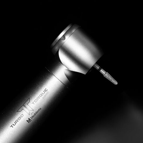 Medidenta Galil Diamond Multi-Use Dental Bur - Round End Taper Shape Super Coarse Grit 856-021SC, FG Shank, 2.1mm Head Diameter, High-Speed Cutting for Crown Prep & Chamfer Margins (10 Pack) in Kuwait