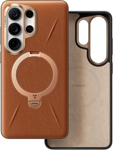 TORRAS Shockproof for Samsung Galaxy S25 Ultra Case – Built-in Kickstand, Military-Grade Protection, Slim & Translucent, Marsclimber Series (Black) in Kuwait