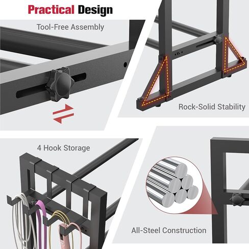 3-Tier Adjustable Dumbbell Rack Stand - Heavy-Duty Carbon Steel Weight Storage Organizer for Home Gym, Easy Assembly, 450 lb Capacity for Dumbbells & Kettlebells in Saudi Arabia