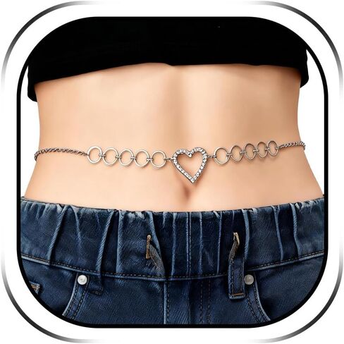 Layered Waist Chain for Women Belly Chain Jewelry for Girls Trendy Butterfly Belly Chain for Summer Beach Gold Body Chain Jewelry for Party… in Saudi Arabia