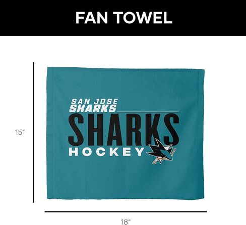 Northwest San Jose Sharks NHL City Hockey Rally Towel 18 x 15 Inches in Saudi Arabia