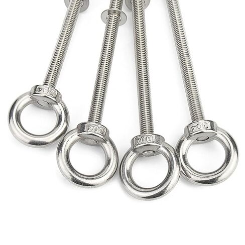 304 Stainless Steel Extended Eye Bolts M8, 2-Pack with Hardware for Through-Wall Mounting and Heavy-Duty Hanging, Complete Sets (M8*120 (2 PCS)) in Saudi Arabia