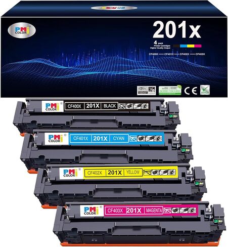 212A خراطيش حبر الحبر 4 استبدال حزمة لـ HP 212A الحبر يعمل مع HP Color Laserjet Enterprise M554 ، M555 Series ، MFP M578 M554DN ، M555DN ، M555X INK (Black ، Cyan ، Magenta ، أصفر) in Kuwait