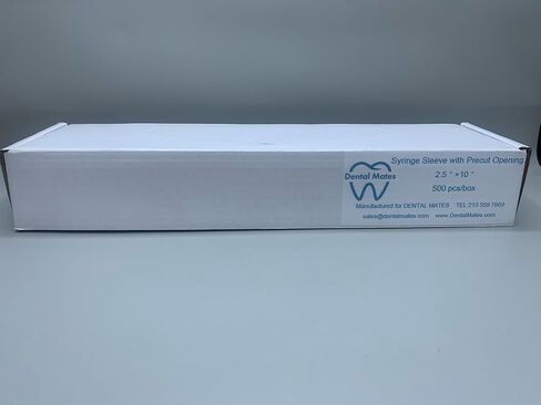 Disposable Air/Water Syringe Sleeves with Precut Opening, 2-1/2" x 10", (Clear, 500pcs) in Kuwait