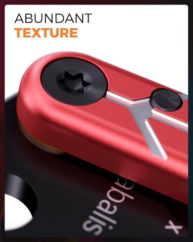 Nabalis X Will Hirsch Vulp Knife Balisong Trainer 6061 مقبض قناة ألومنيوم مع دبابيس Zen، Vulp-Red in Kuwait