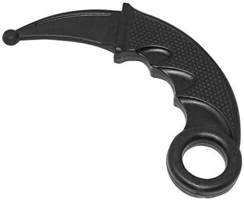 MACS Set of 2 Polypropylene Karambit 6.5 Inch Overall Black Plastic Blunt Self Defense Training Knife in Kuwait