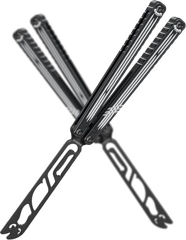 Nabalis x Seongbae - سكين الفراشة لتدريب القطط باليسونج، تصميم قناة، مطلي بالتفلون، ألومنيوم 6061، خفيف الوزن، متوازن، وممتع in Kuwait