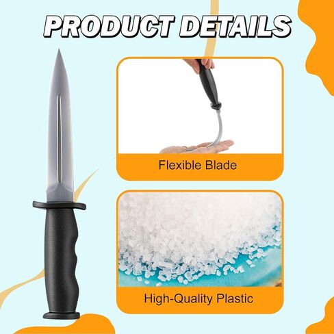 Soulchen 2 Pcs Plastic Training Knife for Martial Arts 9.8 Inch Fake Dagger Prop Training Weapon Plastic Practice Knife for Halloween Costumes Play Fighting Tactical Practice in Saudi Arabia