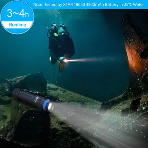 XTAR D20 1000 Lumen Scuba Dive Light Waterproof Diving Torch Submarine Diving Lights Underwater Diving Flashlight in Saudi Arabia