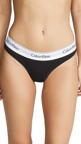 Calvin Klein Women's Modern Cotton Thong Panty, Amplified Blue X-Large in Saudi Arabia