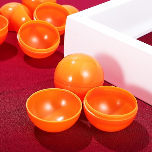 25pcs Hollow Lottery Balls Fillable Plastic Raffle Drawing Balls Raffle Round Prize Capsules Lucky Bingo Props for Game Party Prizes Orange 4cm in Saudi Arabia