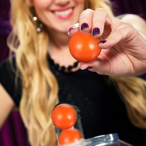 25pcs Hollow Lottery Balls Fillable Plastic Raffle Drawing Balls Raffle Round Prize Capsules Lucky Bingo Props for Game Party Prizes Orange 4cm in Saudi Arabia