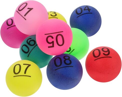 VICASKY Color Number Ball Beer Game Balls Funny Balls Number Bingo Balls Small Numbered Balls Bingo Chips in Kuwait