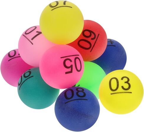 VICASKY Color Number Ball Beer Game Balls Funny Balls Number Bingo Balls Small Numbered Balls Bingo Chips in Kuwait