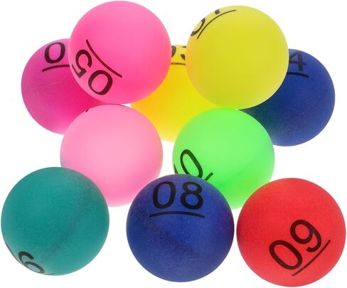 VICASKY Color Number Ball Beer Game Balls Funny Balls Number Bingo Balls Small Numbered Balls Bingo Chips in Kuwait