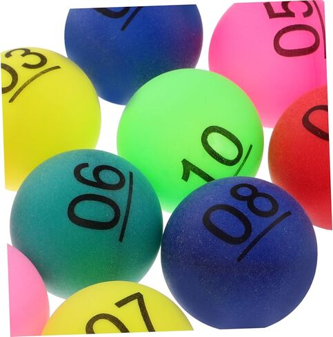 VICASKY Color Number Ball Beer Game Balls Funny Balls Number Bingo Balls Small Numbered Balls Bingo Chips in Kuwait