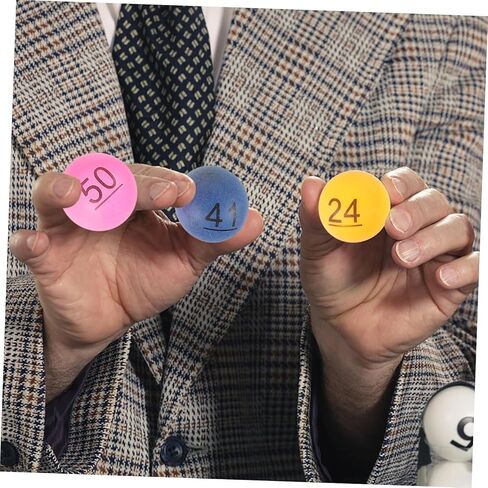 60 قطعة من الكرات البلاستيكية بأرقام لألعاب البنغو وحفلات جمع التبرعات والأنشطة الصفية للآلات الإلكترونية وأقفاص البنغو in Kuwait