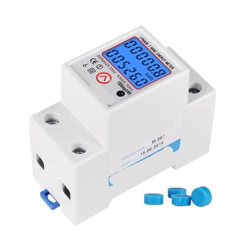 Din Rail Digital Single Phase Reset Zero Energy Meter Kwh Voltage Current Power Consumption Meter Wattmeter Electricity 220v Ac in Saudi Arabia
