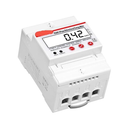 Rs485 Dgital Bidirectional Wattmeter 100a 380v Ac Three Phase Photovoltatic Energy Meter Kwh Power Voltage Current Instrument in Kuwait
