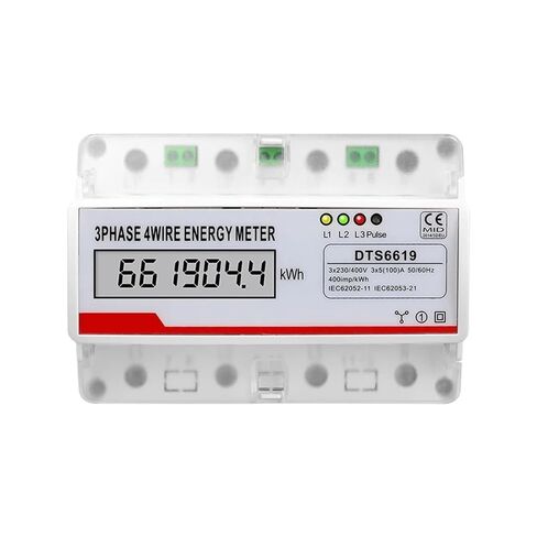 Digtial LCD Counter 380v 3 Phase 4 Wire Electronic Watt Power Energy Meter Voltage Current Multifunction Wattmeter Kwh 100a Ac in Kuwait