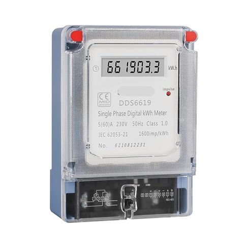 Design Din Rail Single Phase Digtial Electronic Energy Meter Ac 220v 60a Kwh Counter Consumption Electricity Gague 50hz in Kuwait