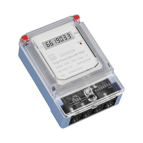 Design Din Rail Single Phase Digtial Electronic Energy Meter Ac 220v 60a Kwh Counter Consumption Electricity Gague 50hz in Kuwait