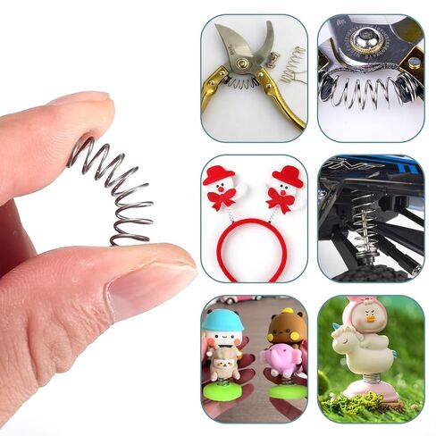 440 Pcs Compression Spring Kit, Stainless Steel Compression Springs Assortment Kit, Small Springs Assortment, Torsion Spring Assorted for Shop Car Home Repairs(24 Sizes) in Kuwait