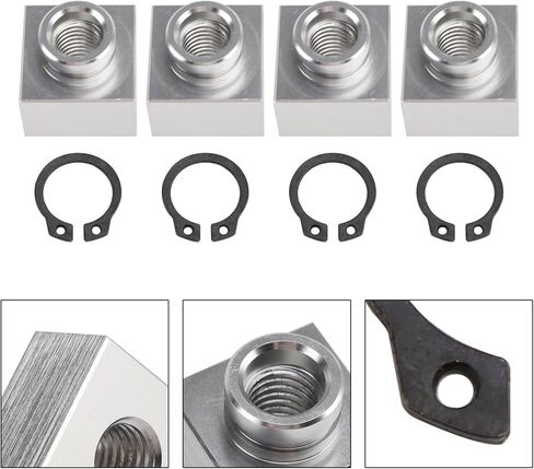 4X Snowmobile Trailer Insert Nut & Snap Ring Kit 04414 03400 For Triton Xt & Lt in Kuwait