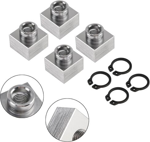4X Snowmobile Trailer Insert Nut & Snap Ring Kit 04414 03400 For Triton Xt & Lt in Kuwait