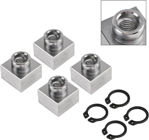 4X Snowmobile Trailer Insert Nut & Snap Ring Kit 04414 03400 For Triton Xt & Lt in Kuwait